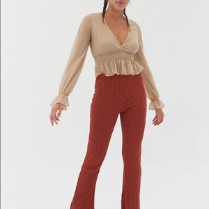 Urban Outfitters Taryn Surplice Peplum Top